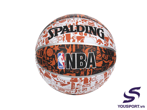 Quả Spalding Graffiti S7 Cam Đen