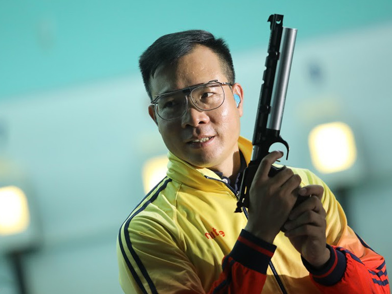VĐV Hoàng Xuân Vinh bộ môn Bắn súng SEAGAME 2019