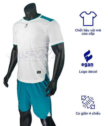 Quần áo bóng đá Egan Zenos Trắng
