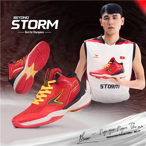 GIày Bóng Chuyền Beyono Storm Đỏ
