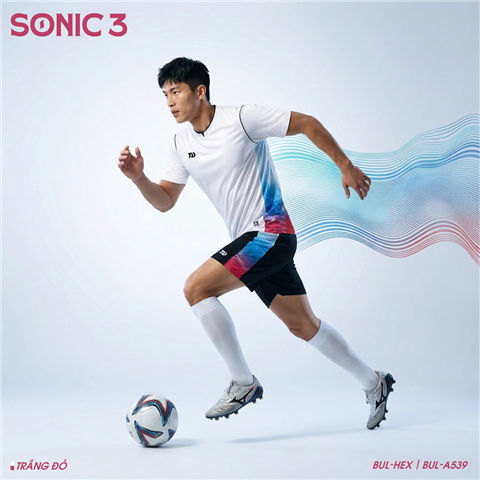Quần Áo Bulbal Sonic 3 Trắng Đỏ