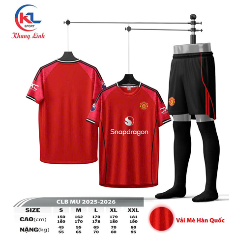 Quần Áo KL MU 25/26 Đỏ