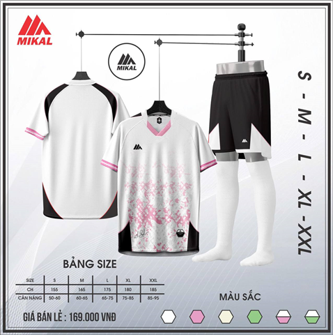Quần Áo Mikal K6 Trắng Hồng