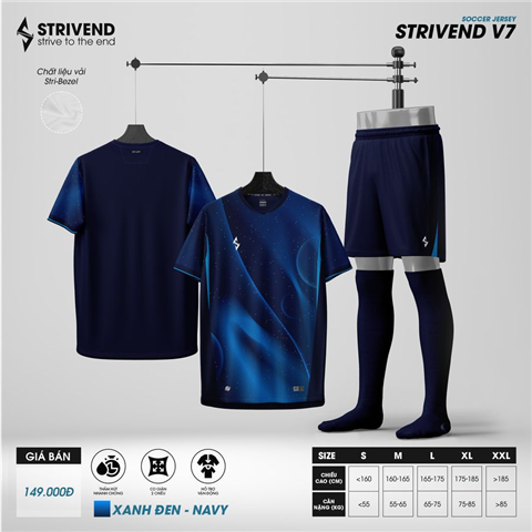 Quần Áo Strivend V7 Xanh Đen