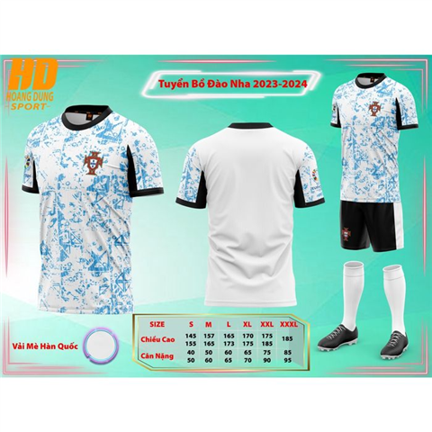 Quần Áo HD Bồ Đào Nha 2024 Trắng Xanh