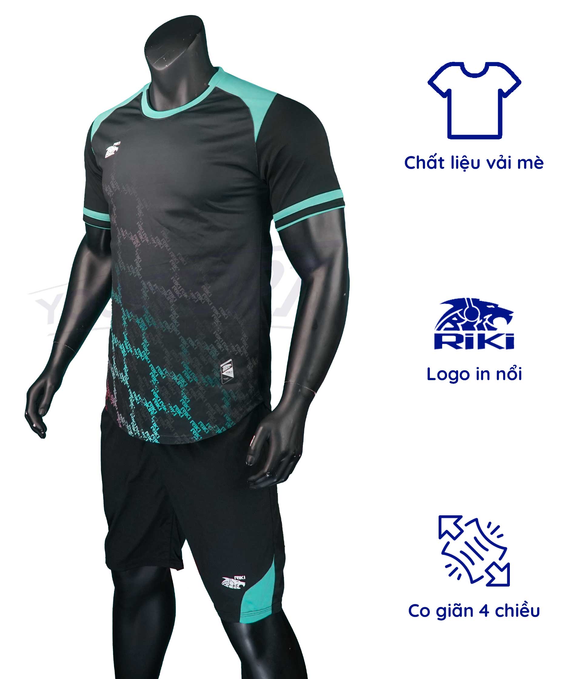 Quần áo Riki CSD Crom | Áo bóng đá không logo | YouSport