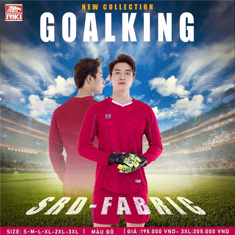 Quần áo Thủ môn Riki Goalking Đỏ