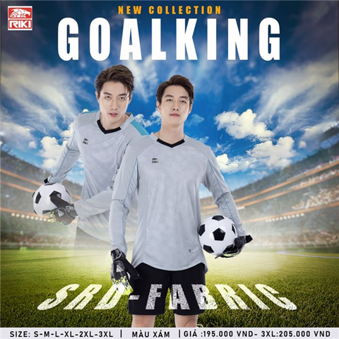 Quần áo Thủ môn Riki Goalking Xám