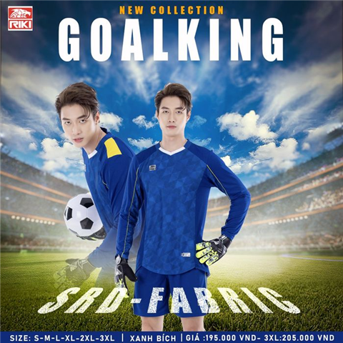 Quần áo Thủ môn Riki Goalking Xanh Bích