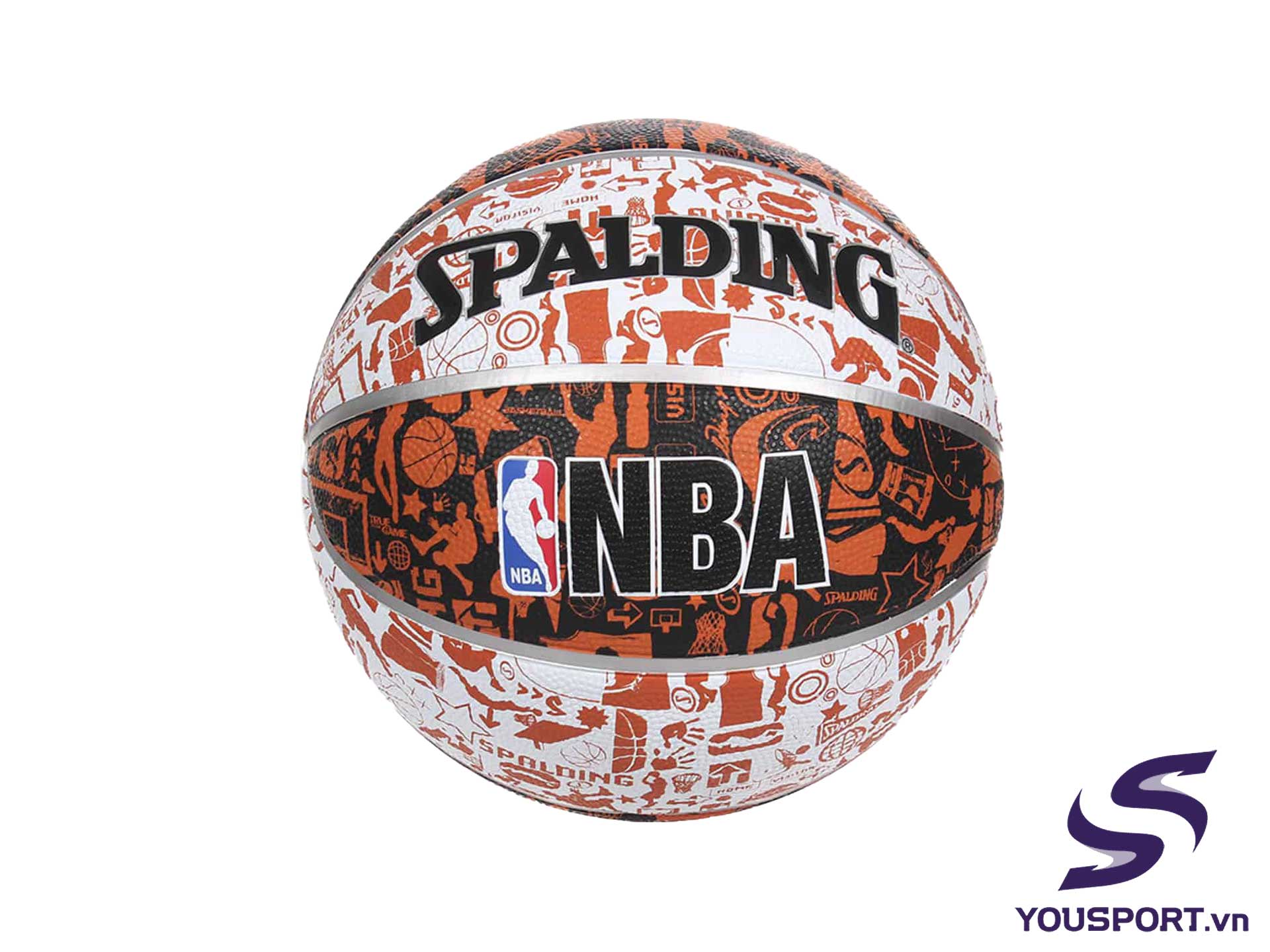 Quả bóng rổ Spalding Graffiti - Banh bóng rổ outdoor chính hãng | YouSport