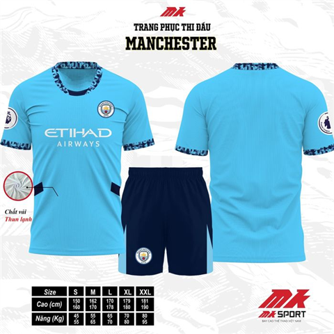 Quần Áo MK Man City 24/25 Xanh Biển