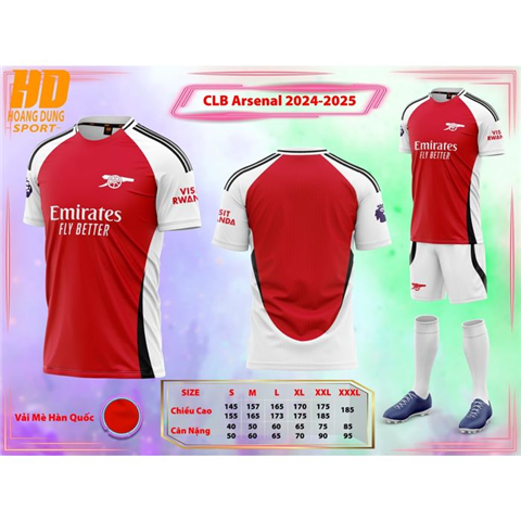 Quần Áo HD Arsenal 24/25 Đỏ