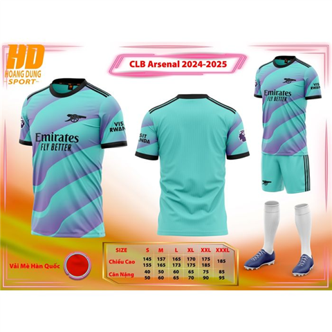 Quần Áo HD Arsenal 24/25 Xanh Ngọc