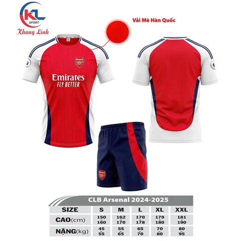 Quần Áo KL Arsenal 24/25 Đỏ