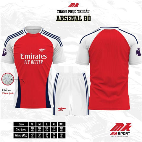 Quần Áo MK Arsenal 24/25 Đỏ