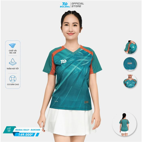Áo Bulbal BAW2405 NỮ Xanh Cổ Vịt