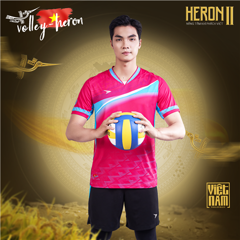 Quần Áo Bóng Chuyền Beyono Heron 2 Nam Hồng