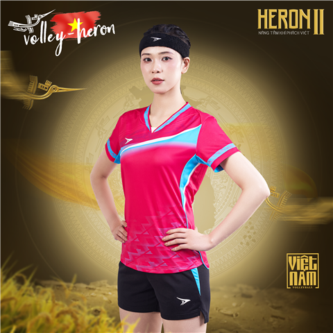 Quần Áo Bóng Chuyền Beyono Heron 2 Nữ Hồng