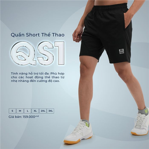 Quần lửng Riki QN01 Nam Đen