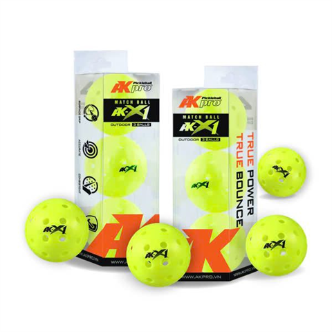Bóng thi đấu Pickleball Ak Pro AK-X1 (3 quả)