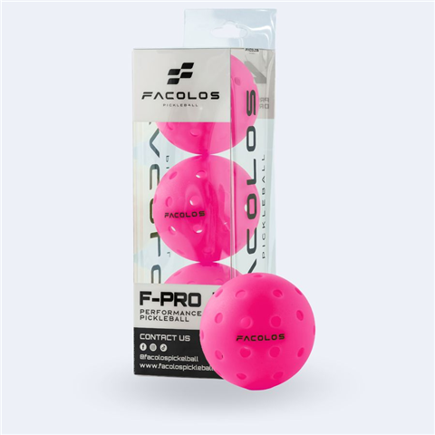 Bóng Pickleball Facolos F-Pro Advanced Pink (Hộp 3 quả)