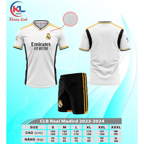 Quần áo KL Real Madrid 23/24