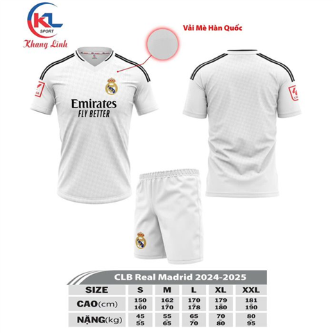 Quần áo KL Real Madrid 24/25