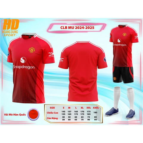 Quần áo HD MU 24/25 Đỏ