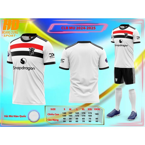 Quần áo HD MU 24/25 Trắng Đen