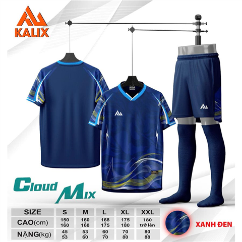 Quần Áo Kalix KL04 Cloud Mix Xanh Đen