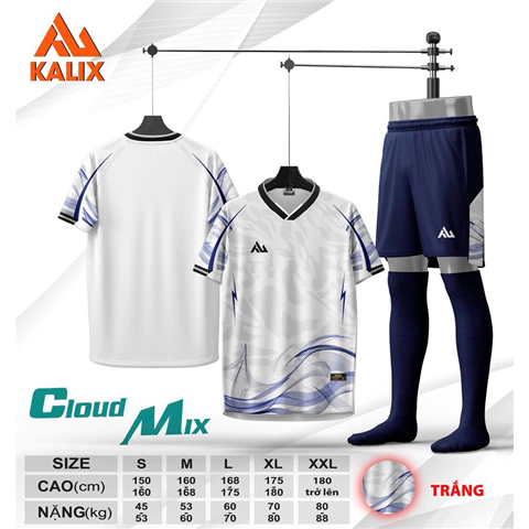 Quần Áo Kalix KL04 Cloud Mix Trắng Xanh Đen