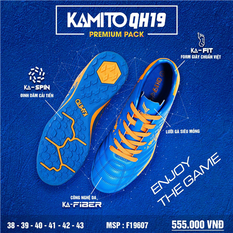 Giày Kamito QH19 Premium Pack 38 Xanh
