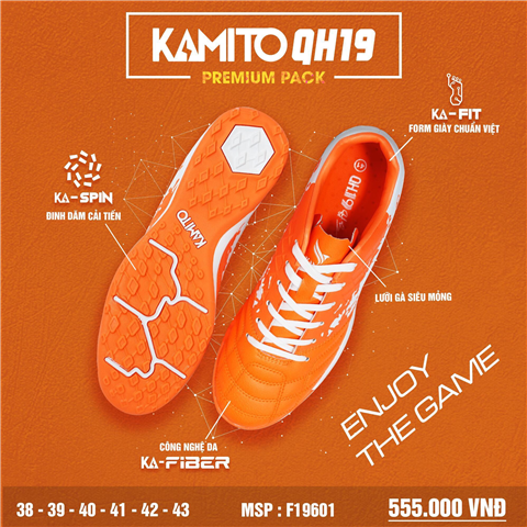 Giày Kamito QH19 Premium Pack 38 Cam