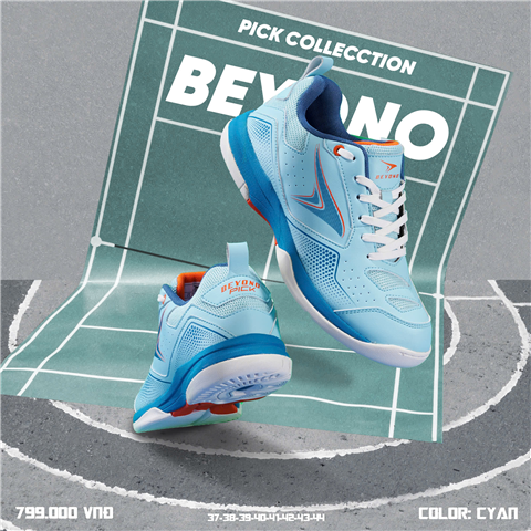 Giày Pickleball Beyono Pick Xanh Ya