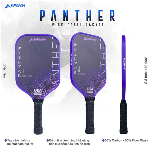 Vợt Pickleball Kaiwin Panther PRO Tím