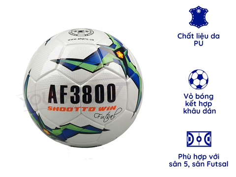 Quả Bóng Futsal Akpro AF3800 Trắng