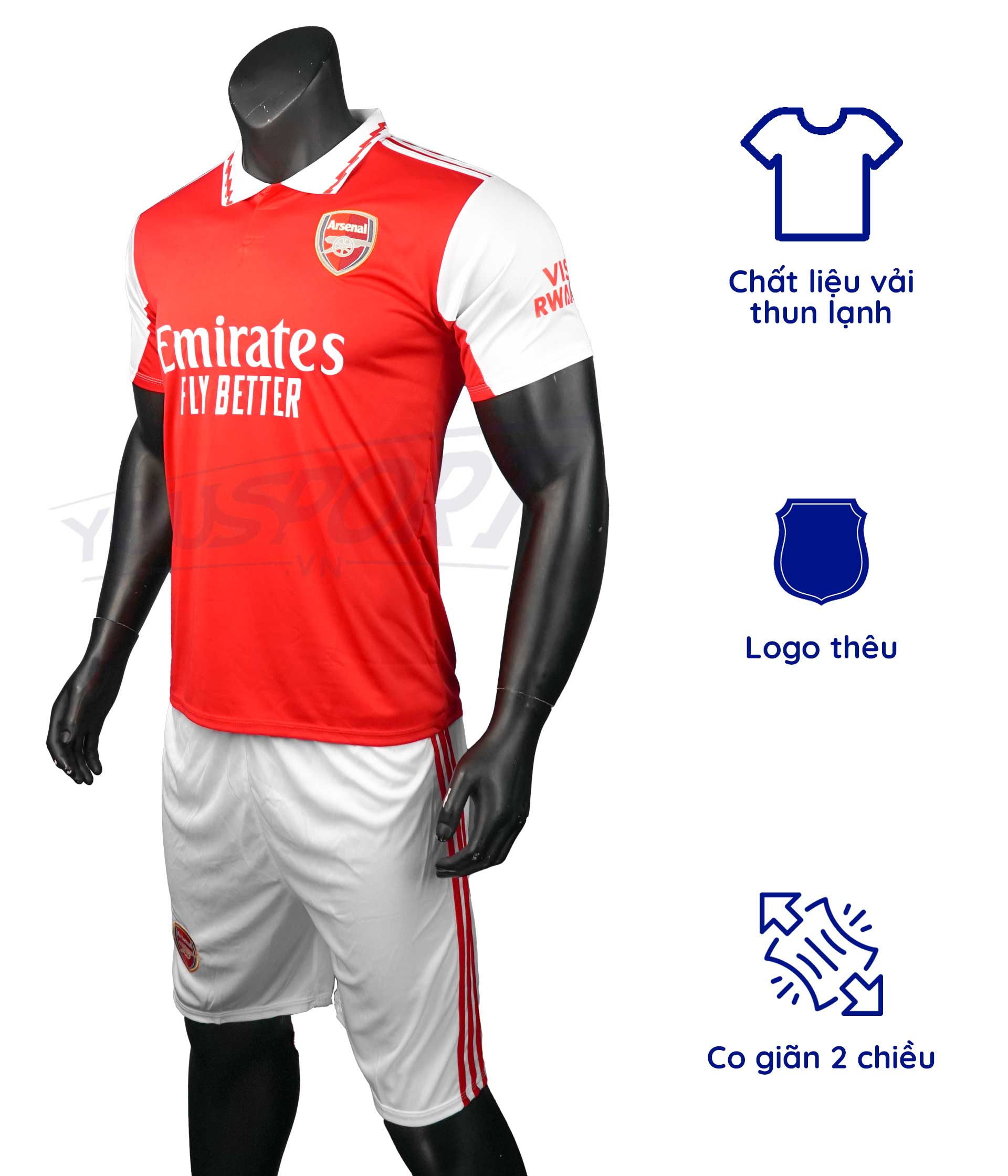 Áo Arsenal 2022/23 | Áo Đấu CLB Arsenal 2022/23 | YouSport